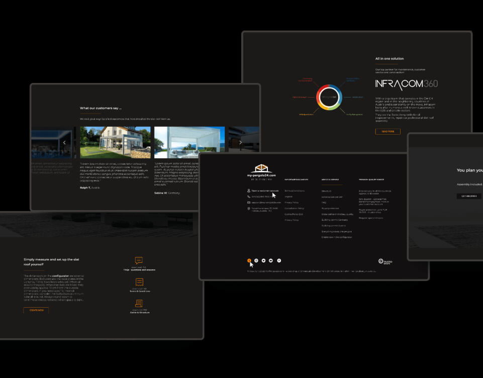 my-pergola24.com: Landing page redesign
